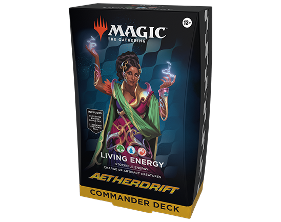 Magic The Gathering Aetherdrift Living Energy Commander Deck packaging