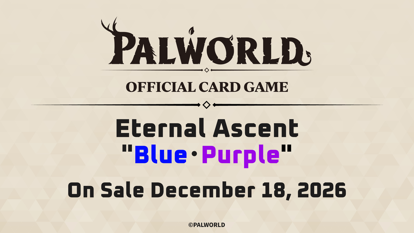 Palworld Official Card Game Eternal Ascent TD04 Blue Purple Trial Deck English packaging
