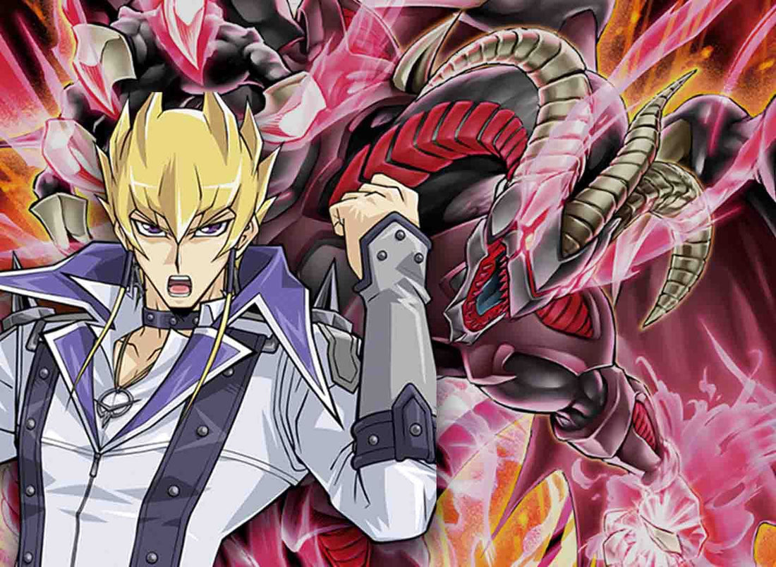 Jack Atlas and Red Dragon artwork for Yu-Gi-Oh! Blazing Dominion