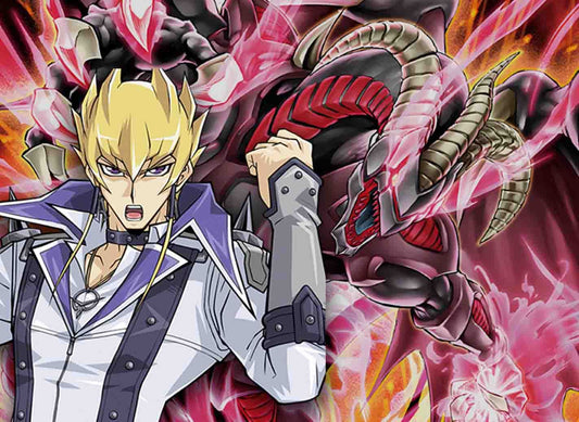 Jack Atlas and Red Dragon artwork for Yu-Gi-Oh! Blazing Dominion
