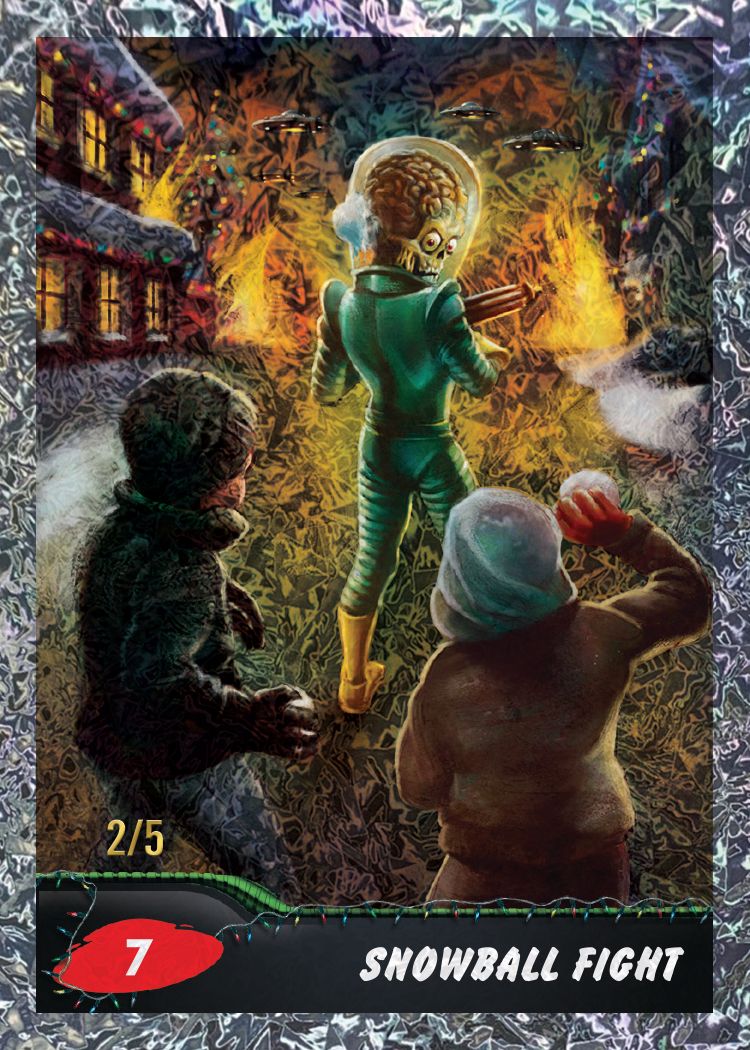 2026 Topps Mars Attacks Christmas trading card preview 1