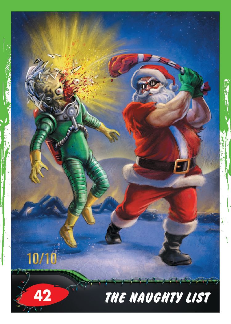 2026 Topps Mars Attacks Christmas trading card preview 2