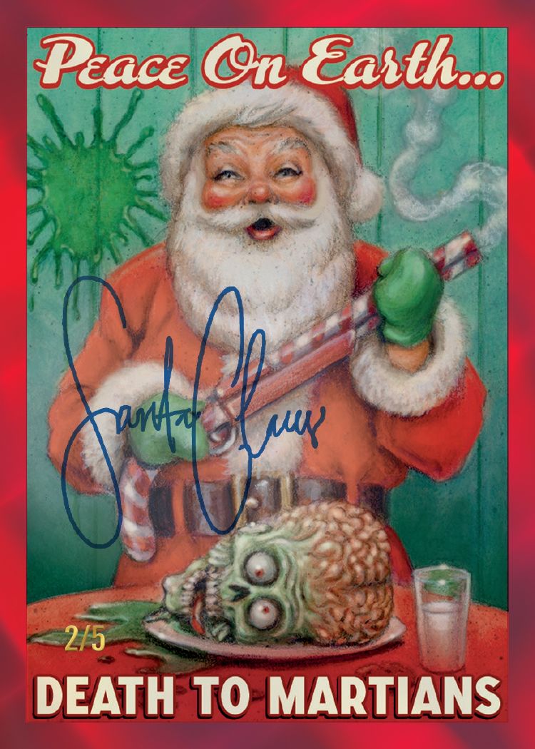 2026 Topps Mars Attacks Christmas trading card preview 3