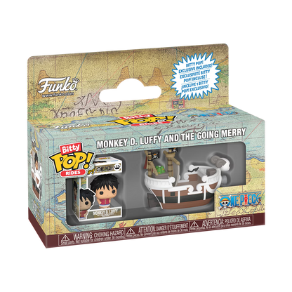 Funko Bitty Pop Ride: One Piece Going Merry with Luffy Collectible Vinyl Figure