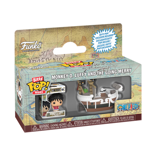 Funko Bitty Pop Ride: One Piece Going Merry with Luffy Collectible Vinyl Figure