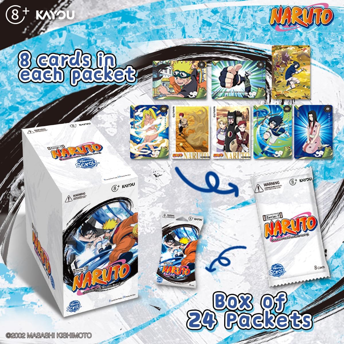 KAYOU Naruto-Smriti Heaven Scroll Collectible Trading Card Box Series 1