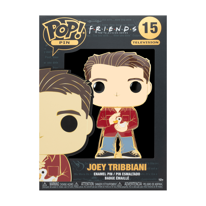 Funko Pop! Pin Friends Joey Tribbiani #15 official factory image
