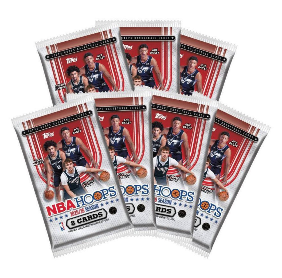 Topps 2025-26 NBA Hoops Basketball Value Box | Factory Sealed