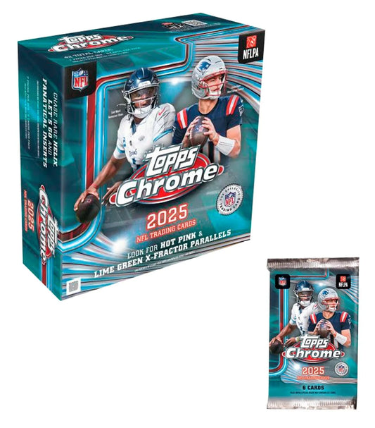 Topps Chrome NFL 2025 Mega Boxes ON BACKORDER