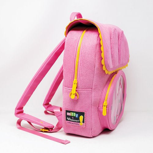 Miffy Corduroy and Faux Leather Pin Trading Backpack