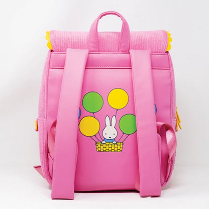 Miffy Corduroy and Faux Leather Pin Trading Backpack