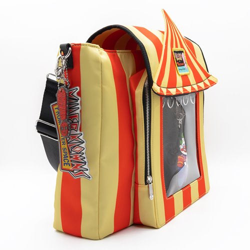 Killer Klowns From Outer Space Padded Pin Trading Tent Crossbody Bag with Jumbo Charm