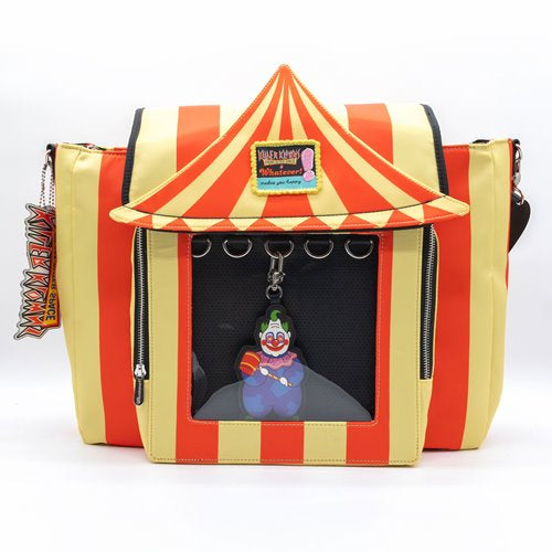 Killer Klowns From Outer Space Padded Pin Trading Tent Crossbody Bag with Jumbo Charm (Backordered)