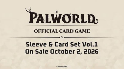PALWORLD Official Card Game Sleeve & Card Set Vol. 1 (English) PRESALE – October 2, 2026