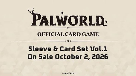 PALWORLD Official Card Game Sleeve & Card Set Vol. 1 (English) PRESALE – October 2, 2026