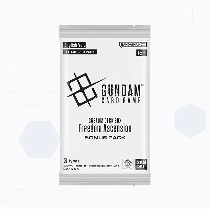 Gundam Card Game Freedom Ascension SC01 exclusive EX Base bonus pack
