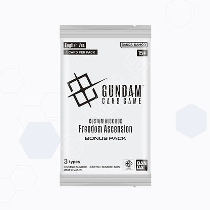 Gundam Card Game Freedom Ascension SC01 exclusive EX Base bonus pack