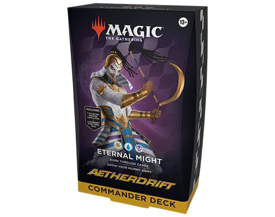 Magic The Gathering Aetherdrift Eternal Might Commander Deck packaging