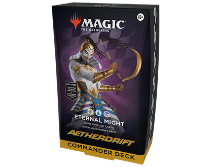 Magic The Gathering Aetherdrift Eternal Might Commander Deck packaging