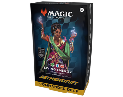 Magic The Gathering Aetherdrift Living Energy Commander Deck packaging