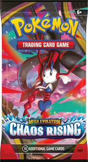 Pokémon Chaos Rising booster pack with Mega Floette artwork; one assorted pack per purchase