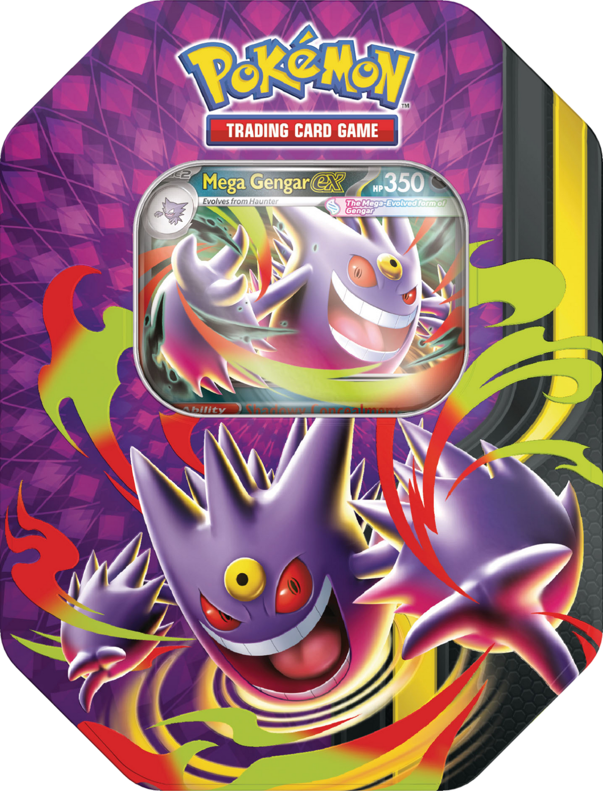 Pokémon TCG Mega Moonlit Tin Mega Gengar ex