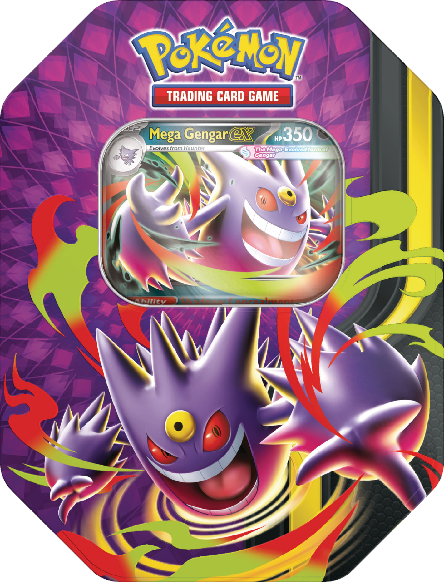 Pokémon TCG Mega Moonlit Tin Mega Gengar ex